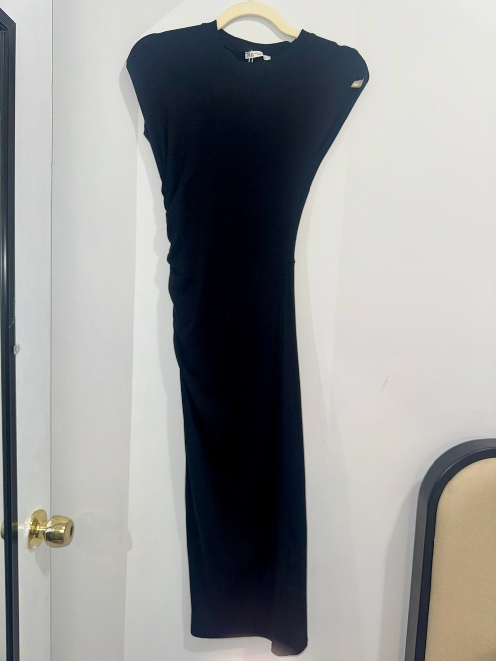 Zara Black Sleeveless Maxi Dress - Minimalist Classic